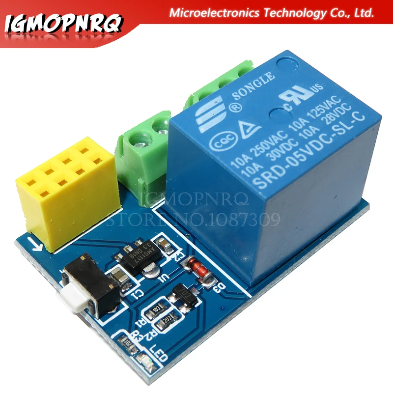 Релейный модуль ESP8266 с Wi-Fi 5 В, СВЕТОДИОДНЫЙ Модуль DS18B20 DHT11 RGB для умного дома, с дистанционным управлением, для телефона, смартфона