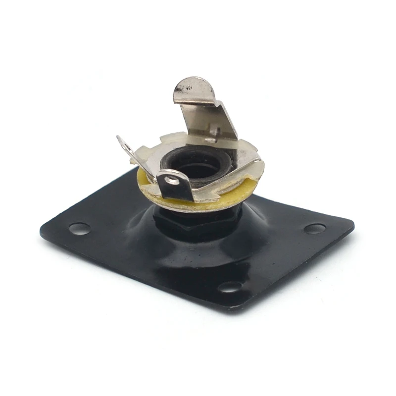 platz stil jack platte gitarre bass jack 14 ausgang eingang jack für lp sg tele elektrische gitarre chrome schwarz goldene free global shipping