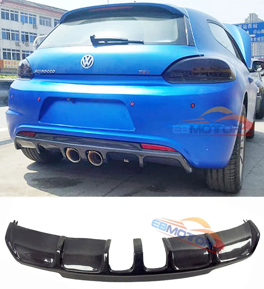 Реальные углеродного волокна задний диффузор 435i 4 трубы для BMW F32 F33 F36 серии GranCoupe