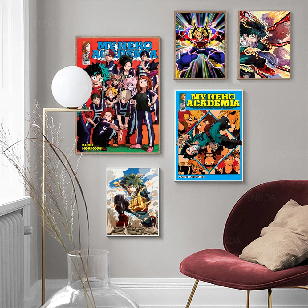 

HD My Hero Academia Anime Japan Cool Prints Home Decor Painting Poster Wall Art Canvas Modular No Frame Pictures For Living Room