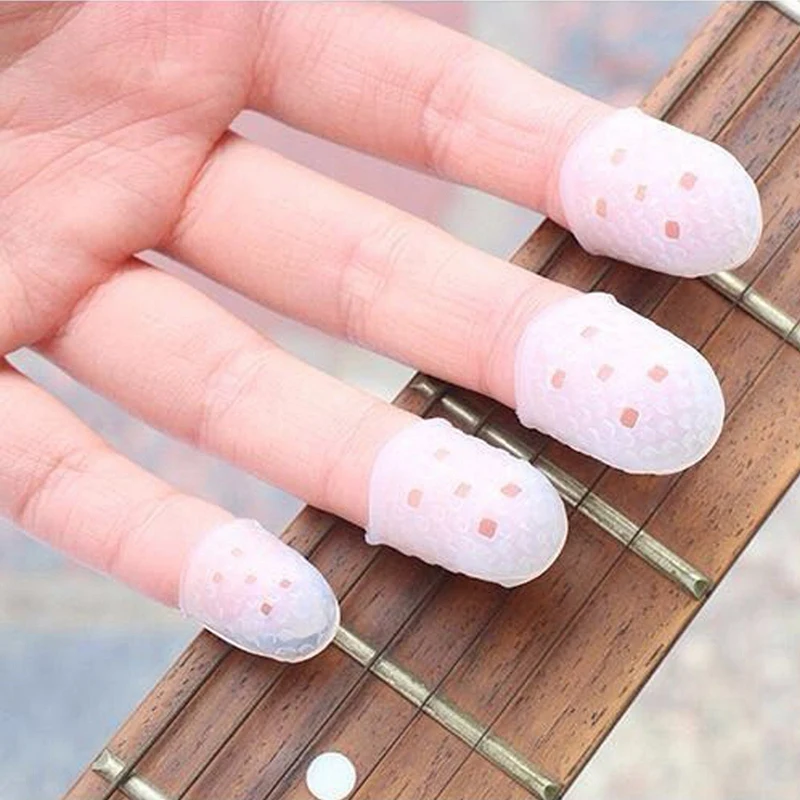 

Guitar Fingertip Protectors 8 Thumb Finger Picks 5 Finger Cot Suitable for Beginner to Playing Ukulele Electric Guitar