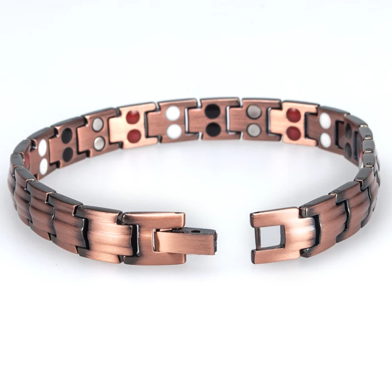 Магнитный терапевтический Браслет маленькая лягушка два ряда 4 в 1 модные