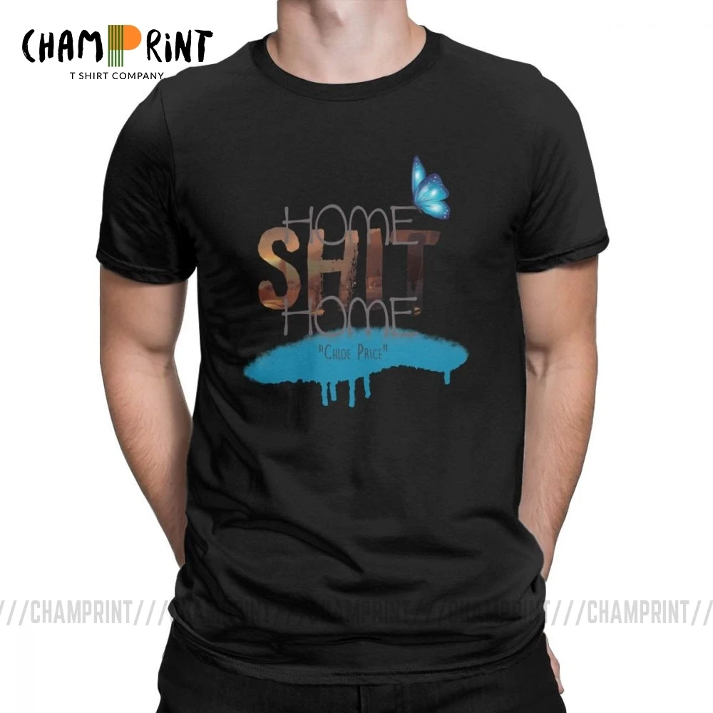 Home Shit Home Life Is Strange мужские футболки, винтажные футболки с коротким рукавом и круглым вырезом, футболка из чистого хлопка, одежда для вечеринок