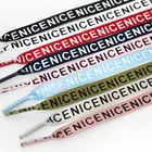 1 пара, шнурки для обуви с надписью, шириной 1 см