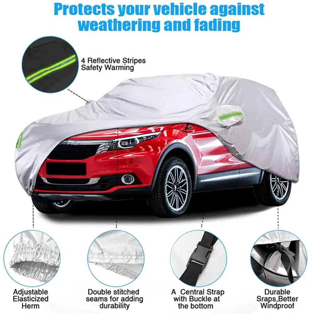 Car Protection Cover UV Resistant Waterproof Vehicle Coat Sunscreen Dust Universal Full Drop Shipping | Автомобили и мотоциклы