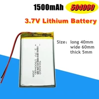 3 7v 1700mah 504060 polymer lithium battery for gps mp3 mp4 mp5 dvd bluetooth model toy mobile bluetoo