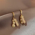 Модные серьги кулон Арахис для женщин и девушек 2021 новые модные темпераментные индивидуальные аксессуары с имитацией жемчуга