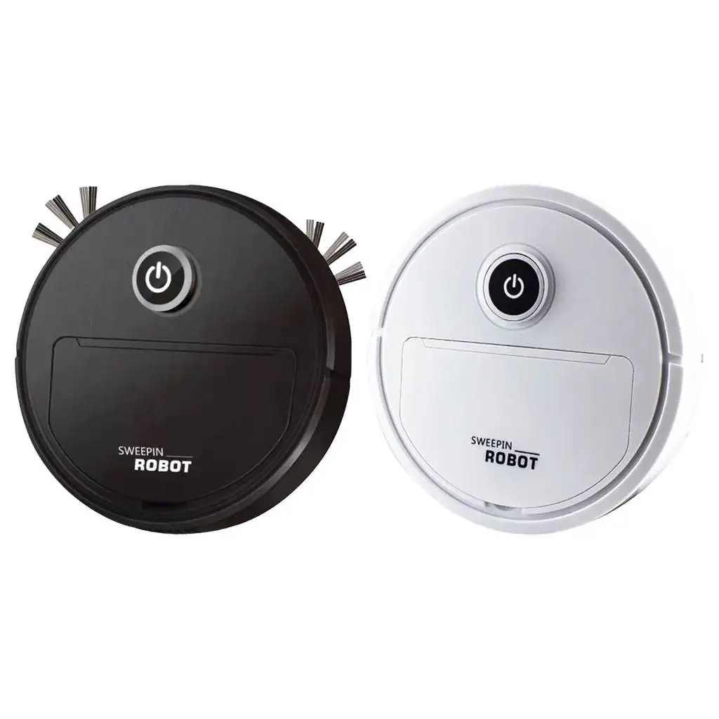 

Robotic Vacuum Cleaners USB Interface Auto Sweeper Quiet Work Wear-Resistant Brush Dust Catcher for Home Cleaning Appliances