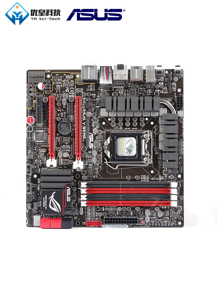 Оригинальная б/у настольная Материнская плата Intel Z77 Asus Maximus V Gene Socket LGA 1155 Core i7/i5/i3/Pentium/Celeron DDR3 32G uATX