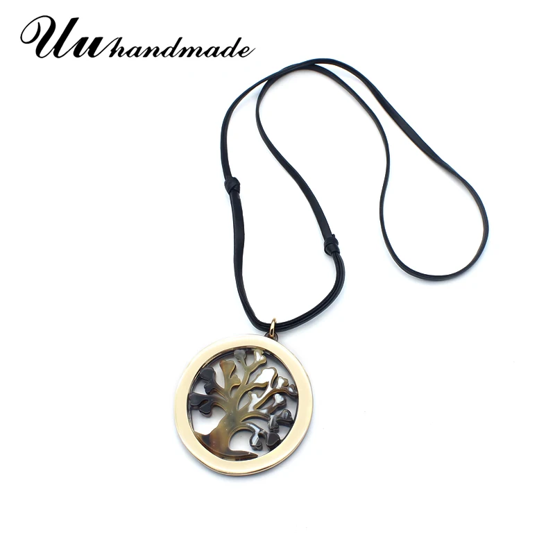 Женское Ожерелье макси Collares массивное ожерелье из акрила с круглой подвеской