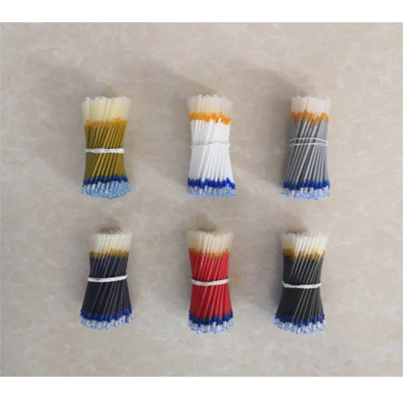 100 шт. Золотая белая ртутная ручка кожаная ткань ПУ сердечник офисные