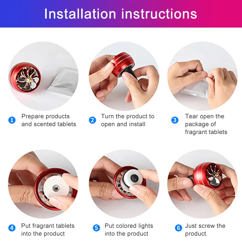 Новый светодиодный атмосферный светильник автомобильный освежитель воздуха
