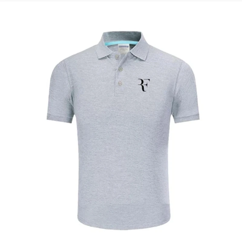 

2021 New Polo Shirt RF roger federer logo Cotton Polo shirt Short Sleeve High Quantity polo shirts