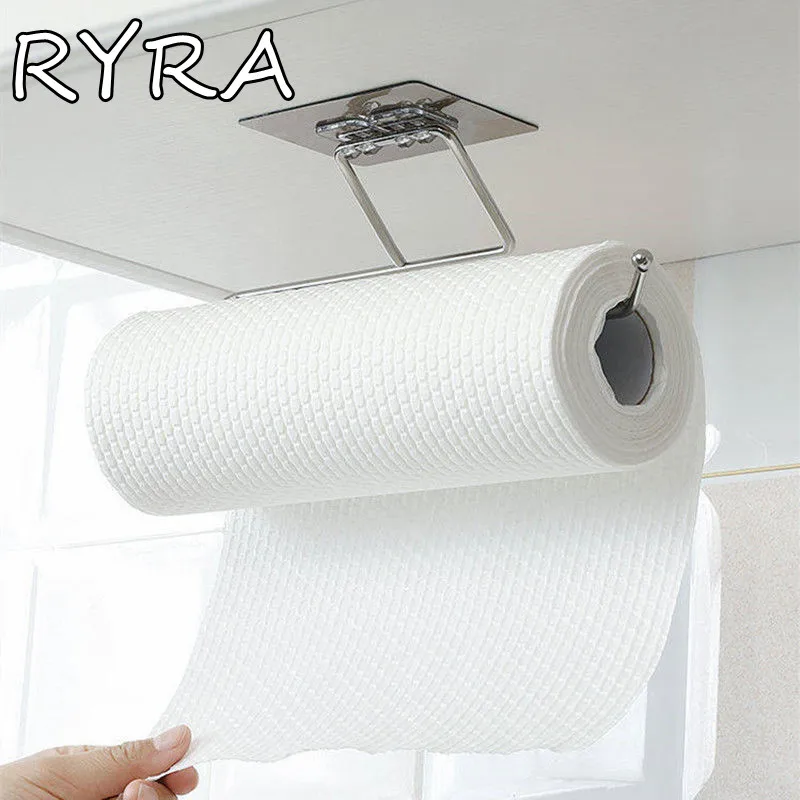 

Kitchen Toilet Paper Holder Tissue Holder Hanging Bathroom Toilet Paper Holder Roll Paper Holder Towel Rack Stand Storage Rack