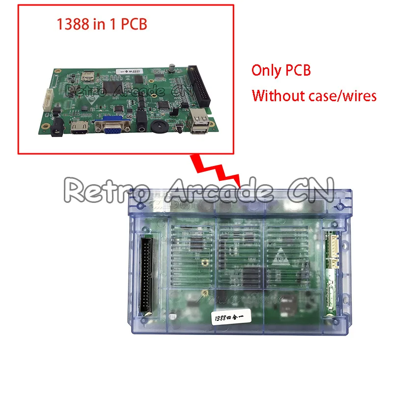VGA и HDMI выход Pandora 1388 в 1 игровая печатная плата без чехла Jamma кабели аркадная игра 6