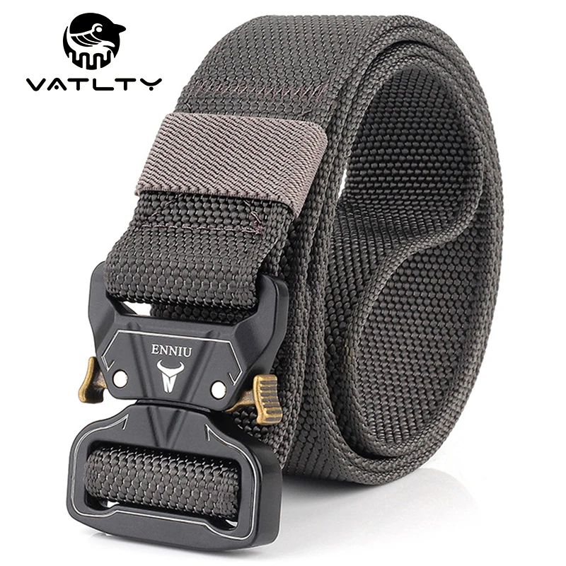 

Official Authentic Military Tactical Belt Rust-Proof Metal Quick Release Buckle Strong 1200D Real Nylon Outdoor Work Sports Belt