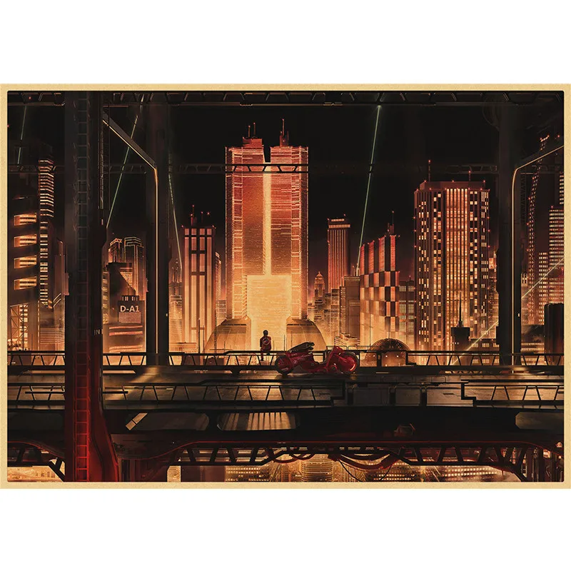 Классические Постеры Akira из крафт-бумаги для японского аниме фильма