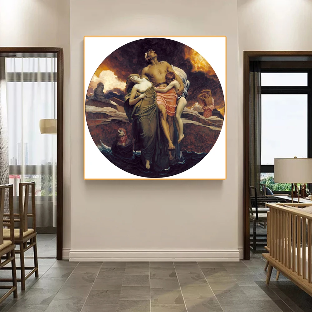 Цитон Холст Картина маслом Фредерик Лейтон 《 и море сдали мертвых которые были в