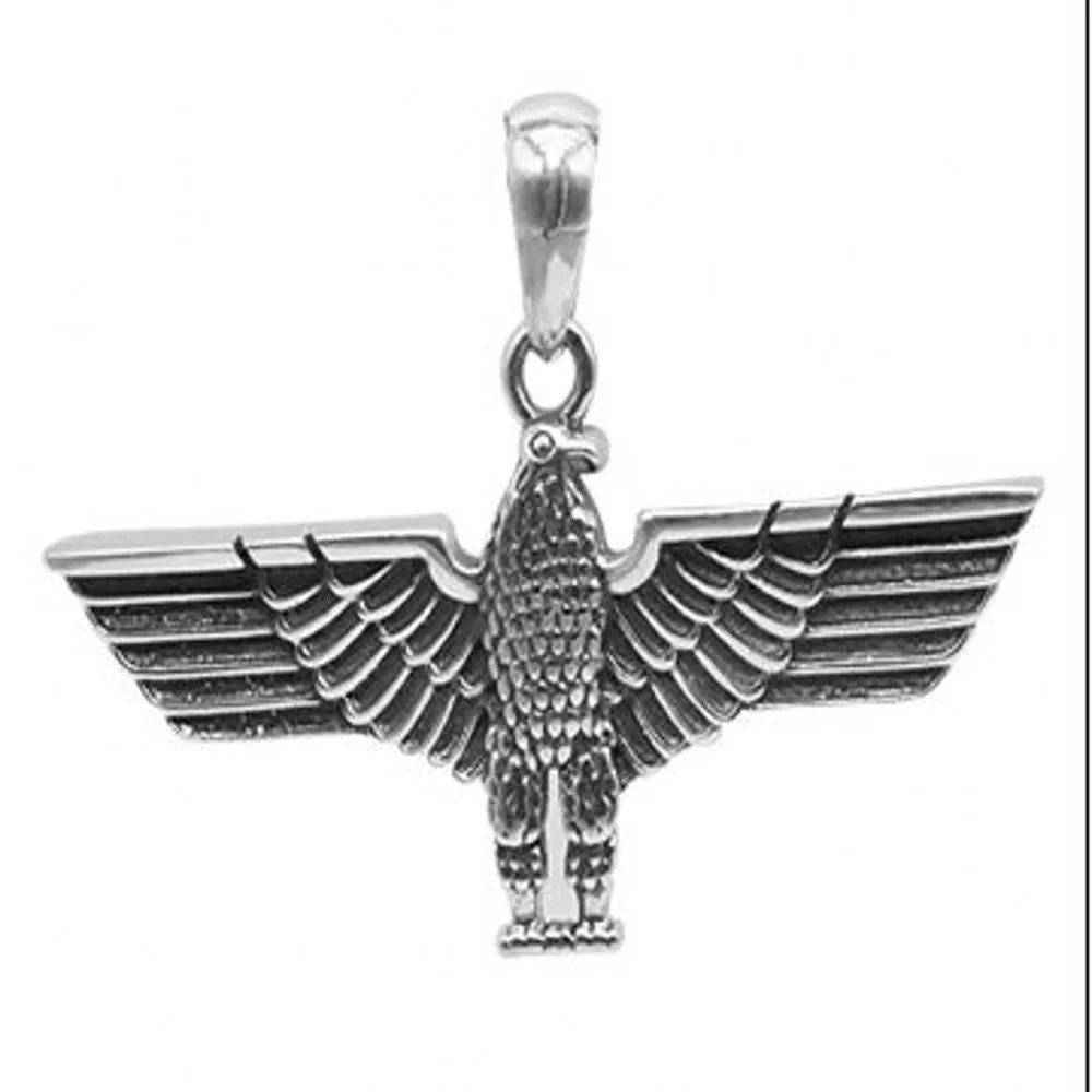 

2021 Fashion S925 sterling silver pendant for Boy Thai silver hipster male hip hop boy flying eagle pendant man's pendant