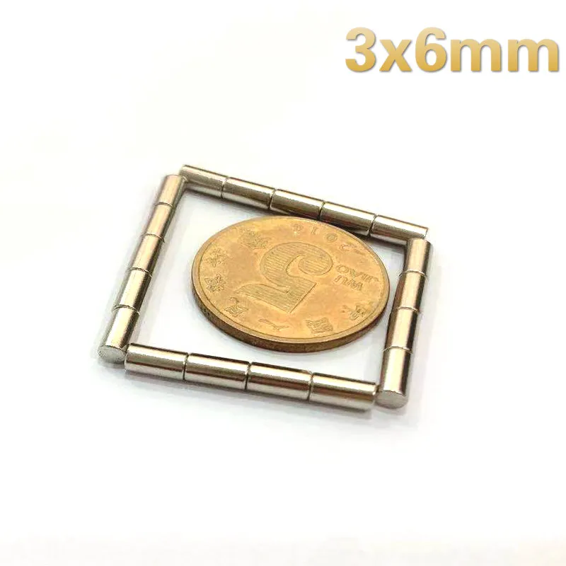 

50~200pcs 3x6 mm Minor Search Magnet BulkCylinder Permanent Magnets 3x6mm Neodymium Magnets strong 3*6 mm