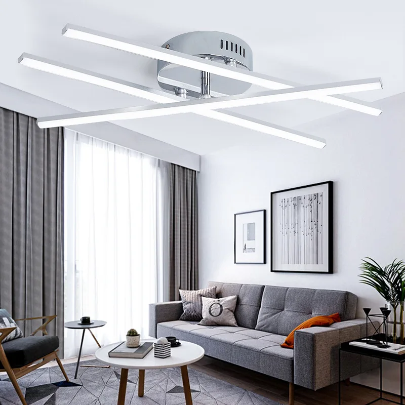 

Ridgeyard 3 LED Ceiling Light Lamp 30W AC85-265V Parallel Straight Creative Kitchen Restaurant Living Room Bedroom Bar Light