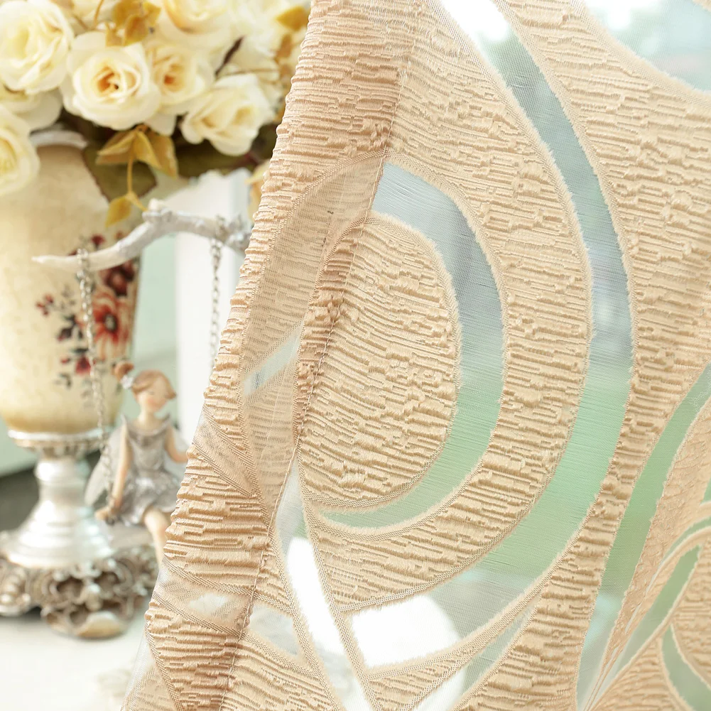 Шторы NAPEARL жаккардовые полупрозрачные современные дизайнерские занавески для