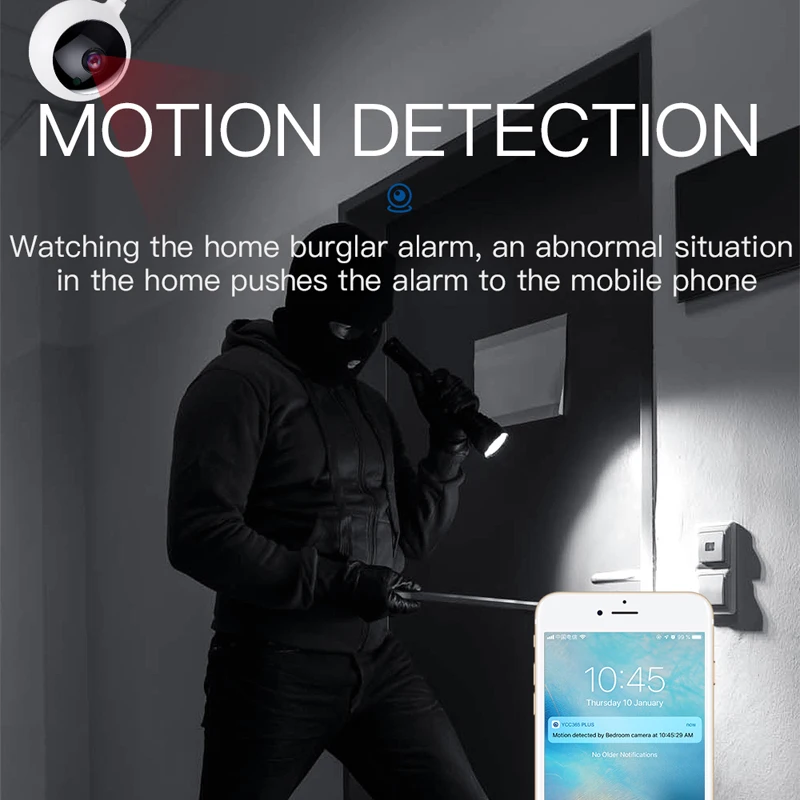 

1080P HD Home Camera WiFi Infared Camera Adjustable Elbow Motion Detection Security IP Camera Baby Remote Control CCTV YCC365