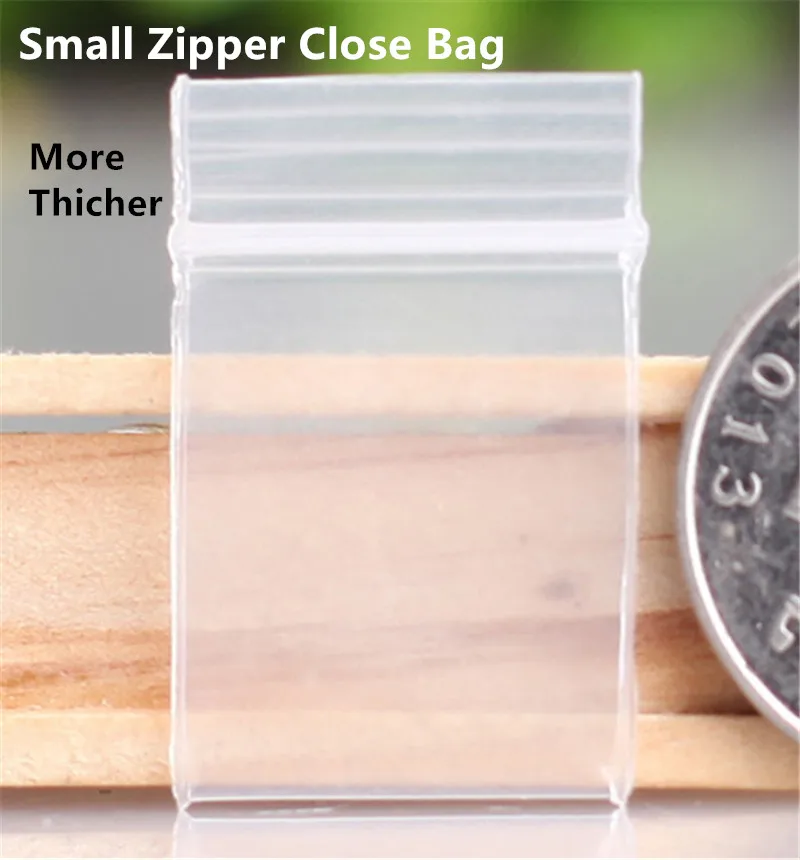 Bolsas Ziplock súper gruesas de plástico transparente, paquete pequeño de 1000 piezas...
