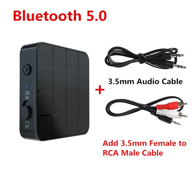 color2 bluetooth 5.0 VIKEFON Bluetooth 5,0 4,2 приемник и передатчик аудио музыка стерео беспроводной адаптер RCA 3,5 мм AUX разъем для динамика ТВ автомобиля ПК - Цвет: color2 bluetooth 5.0