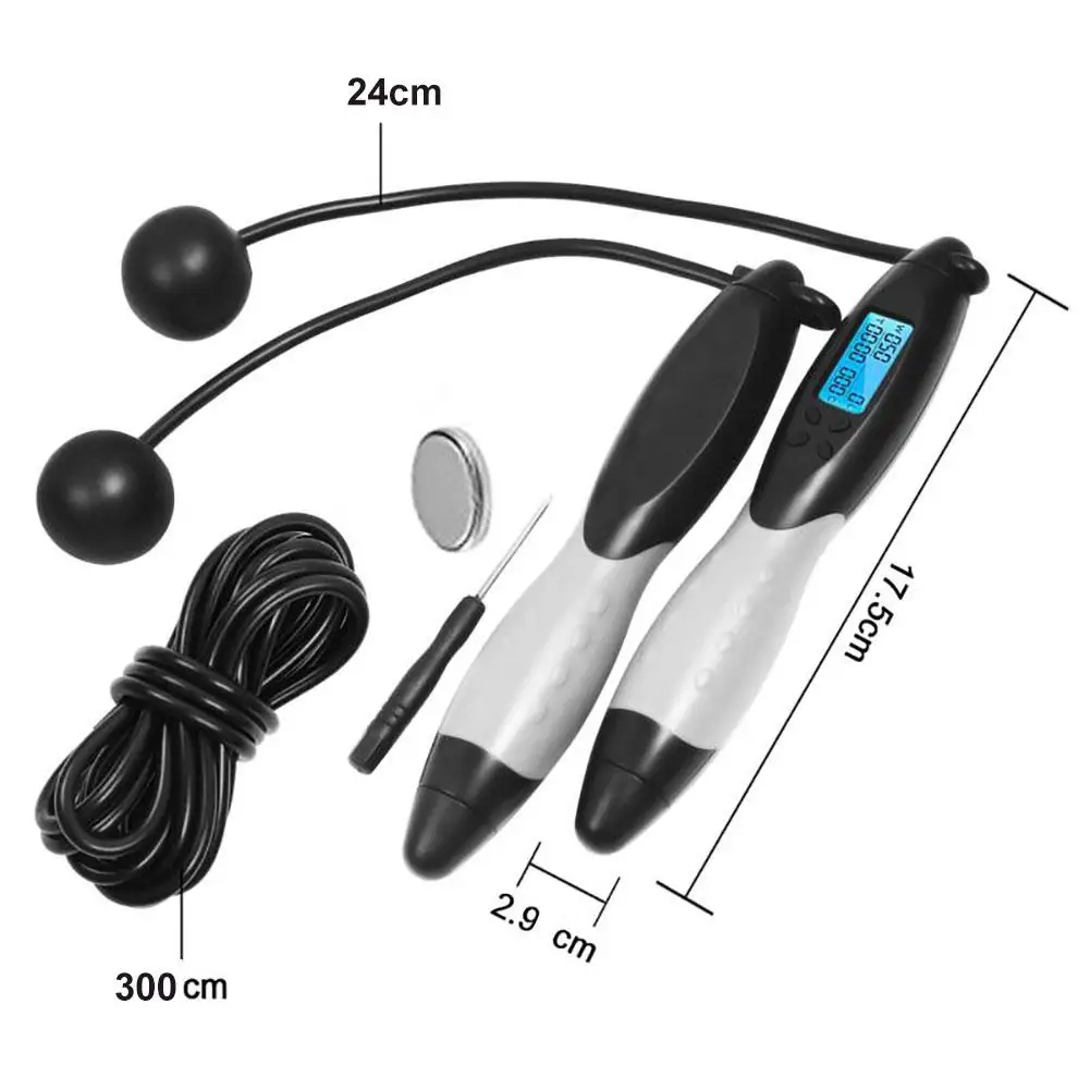 

Smart Digital Counter Bodybuilding Aerobic Exercise Fitness Jump Skipping Rope