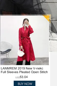 LANMREM фиолетовое платье со стоячим воротником, с коротким рукавом, плиссированное, тонкое, плюс, женское платье, повседневное, простое, модное, весна, новинка TV734