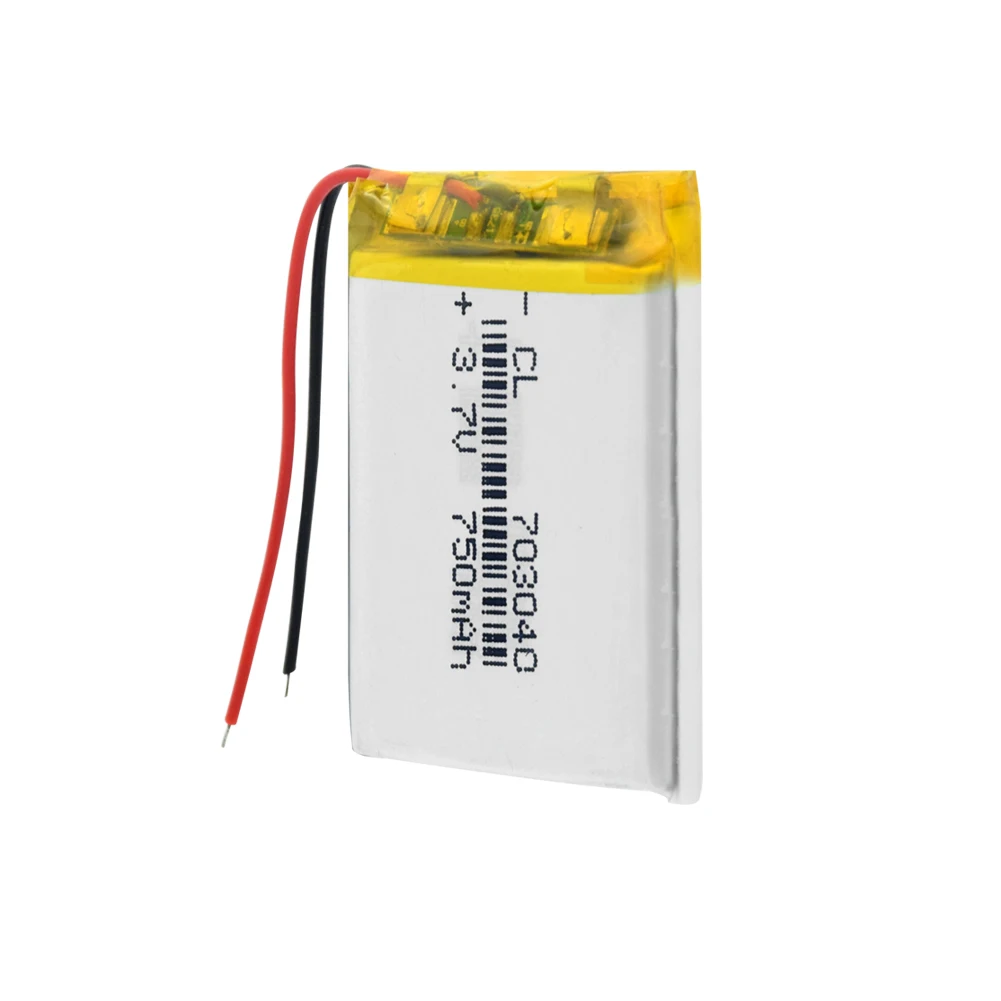 Аккумуляторная батарея 750mAh Lipo 703040 литий-полимерная сменная cells для Светодиодный