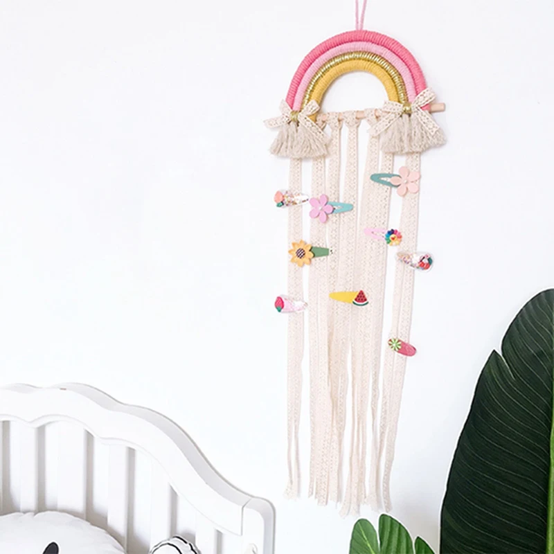 Украшение для детской комнаты в скандинавском стиле декор макраме настенный