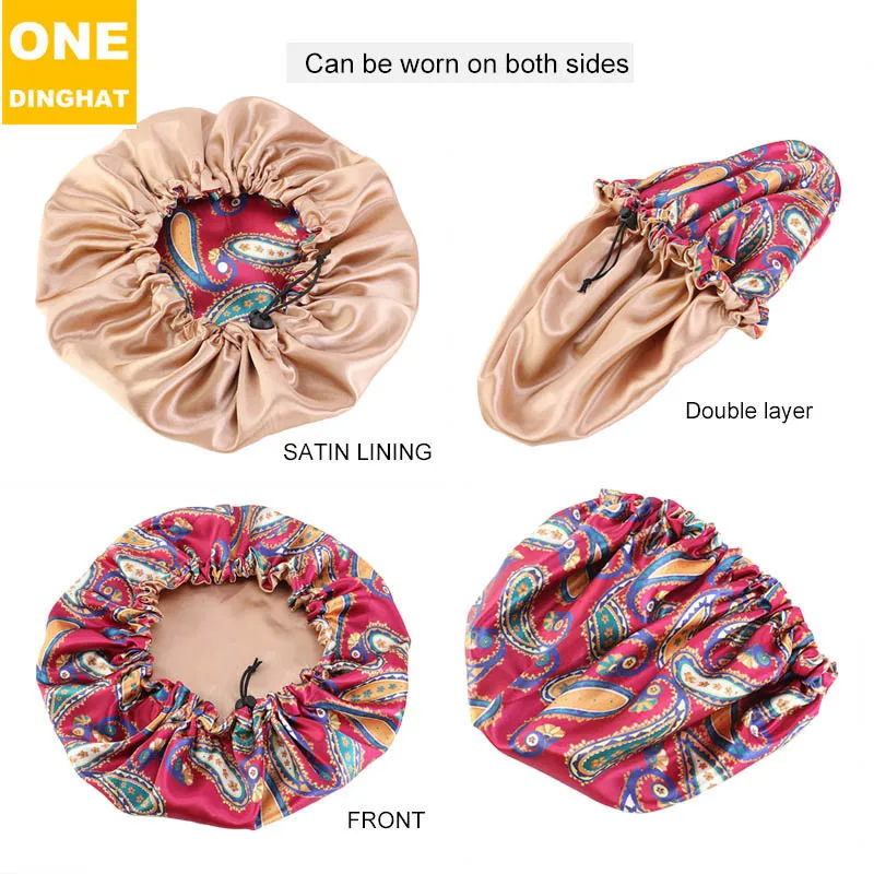 

Amazon Sells Lubricious Butyl Double Round Cap Nightcap Emulation Silk Hat Head Hair Cap Shower Cap Chemotherapy