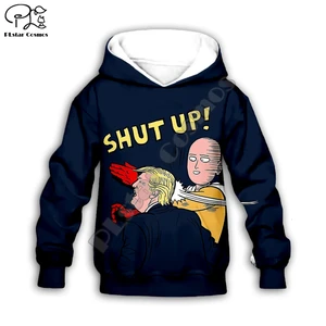 Kids Hoodies Anime One Punch Man Hero 3D Print Saitama Oppai long sleeve Sweatshirts Children  boy girl  casual