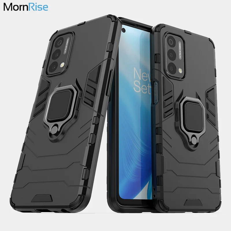 

Tough Hybrid Armor Cover For ONEPLUS NORD N200 5G Case With Magnetic Finger Ring Socket Stand Protective Phone Cases Fundas