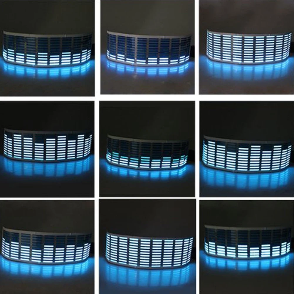 Music Rhythm Sound Audio Activated Sensor Car LED Flash Light Equalizer Blue | Автомобили и мотоциклы