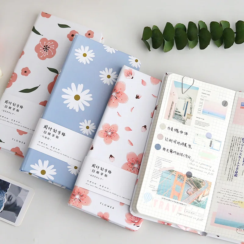 

Yisuremia 2022 Grid Weekly Planner Notebook Kawaii Creative Diary Schedule Journals Agenda Organizer School Office Stationery