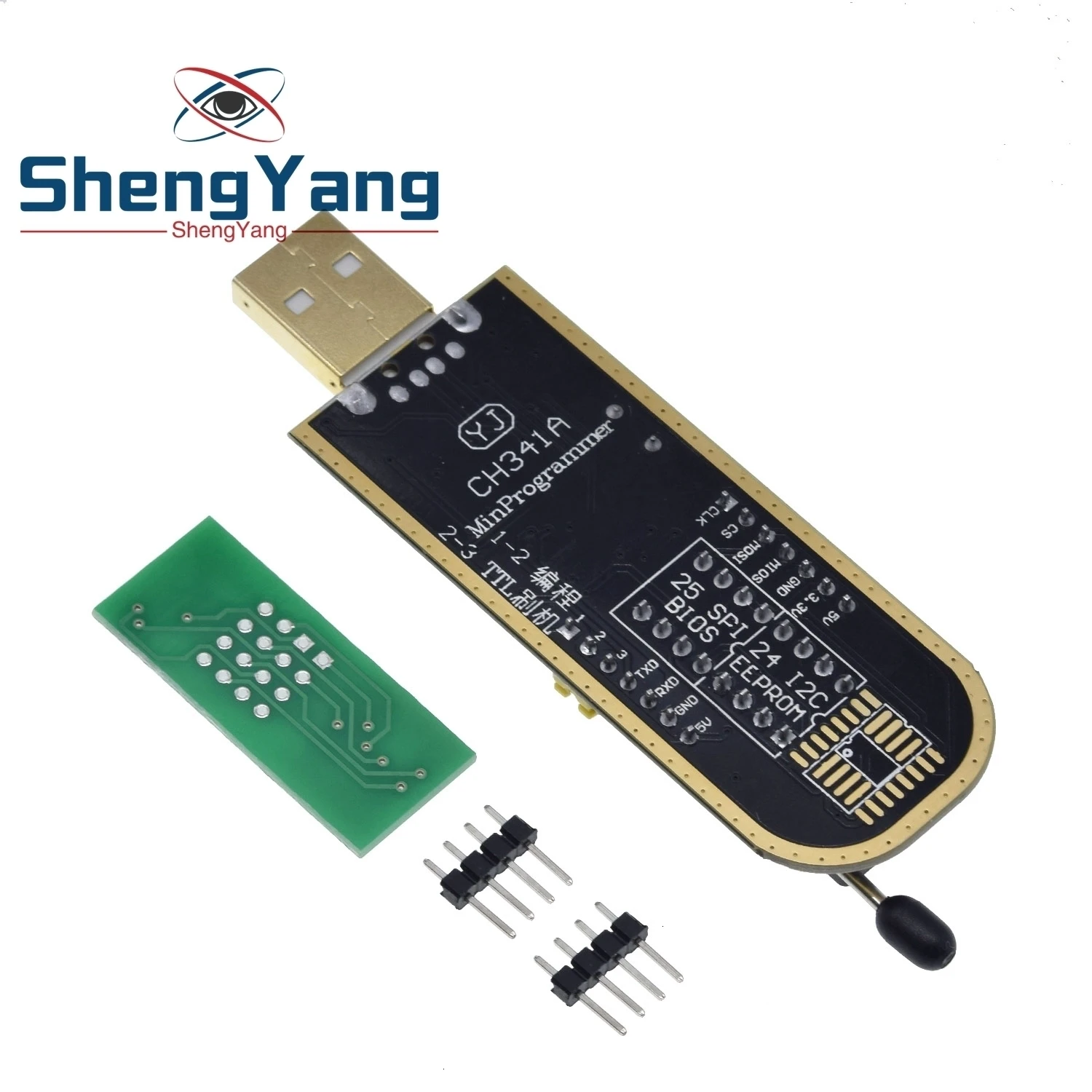 1 шт. ShengYang умная электроника CH340 CH340G CH341 CH341A 24 25 серия EEPROM Flash биос USB программатор с программным обеспечением и Драйвером