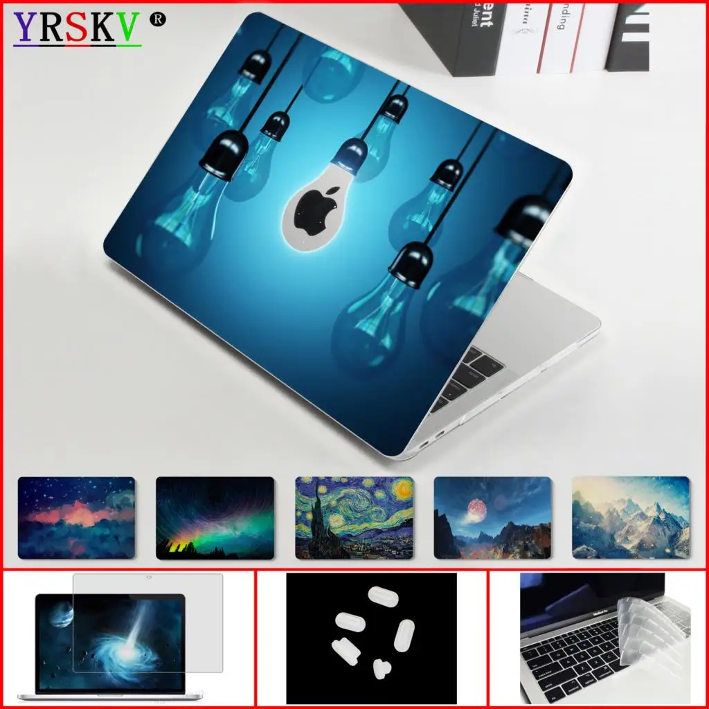 

New 3D printed bulb pattern Laptop Case For Apple Macbook M1 Chip Air Pro Retina Touch Bar ID 11 12 13 15 16 inch Cover Case