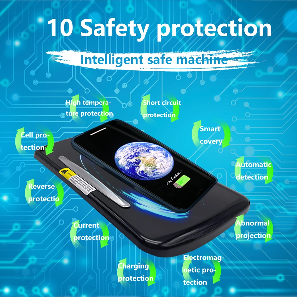 for bmw 5 series f10 f18 2011 2017 car wireless charger 15w fast charging phone charger plate abs car interior accessories free global shipping