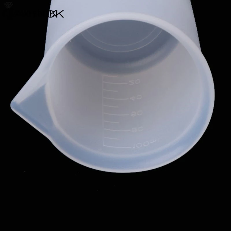 

5 Pcs/pack 100 ml Crystal Epoxy Silicone Measuring Cup DIY Handmade Tool with Scale Non-stick Adjusting Mixing Cups