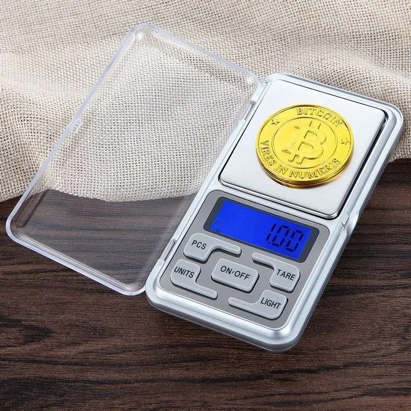 

Mini Digital Scale 100/200/300/500g 0.01/0.1g High Accuracy Backlight Electric Pocket For Jewelry Gram Weight For Kitchen