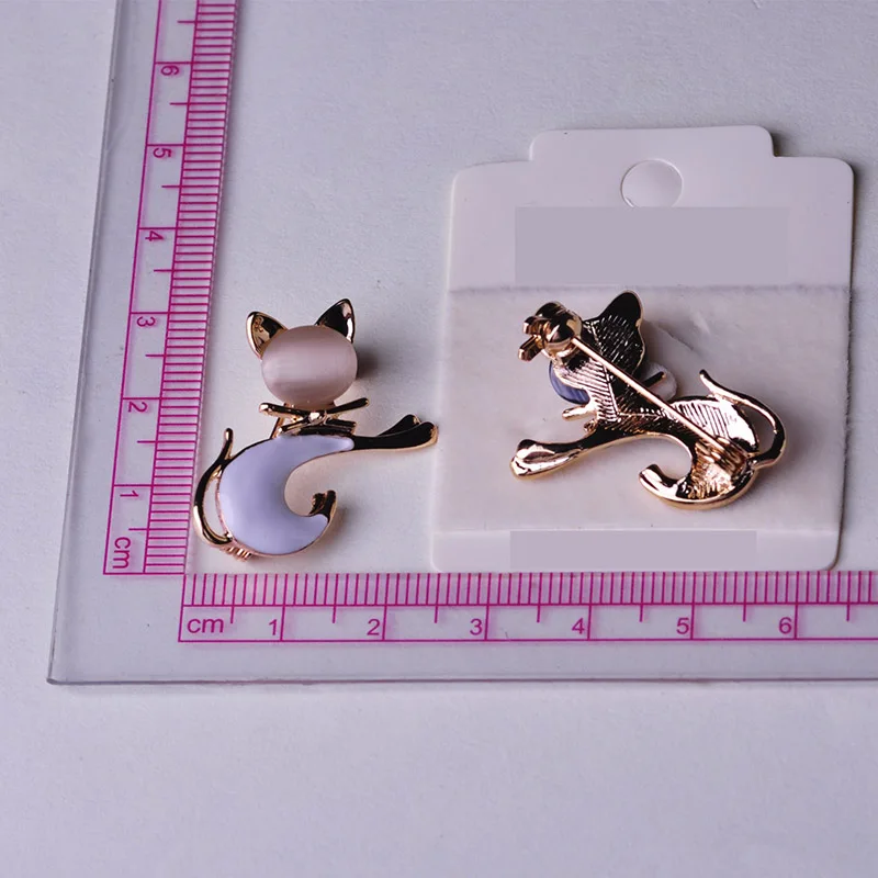 Броши-кошки Madrry из металлического сплава для женщин аксессуары шляпы с эмалью и
