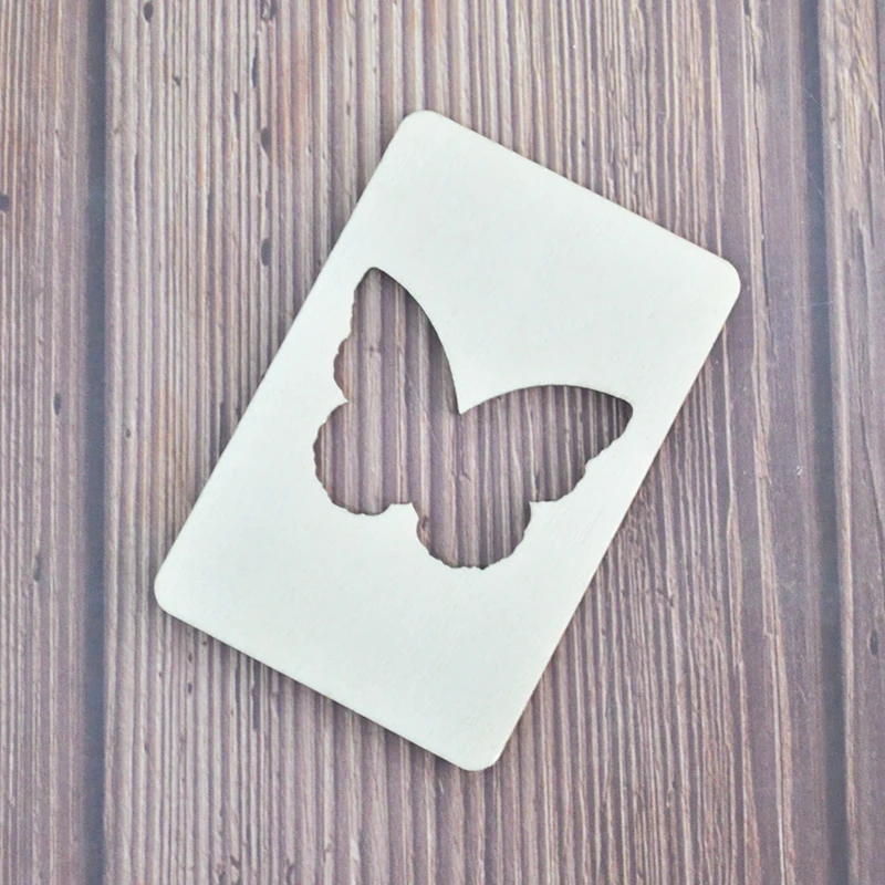 Happymems необработанные деревянные формы 24 шт DIY лазерная резка полые украшения для