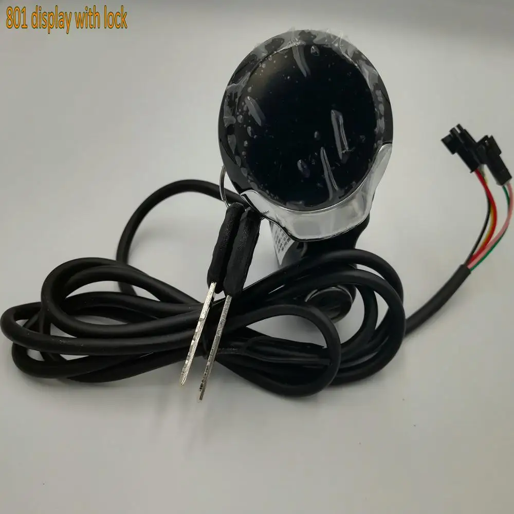 801 дисплей и блокировка/ключ 24v36v48v60v Спидометр индикатор напряжения батареи одометр Электрический велосипед Скутер MTB трехколесный велосипед diy часть