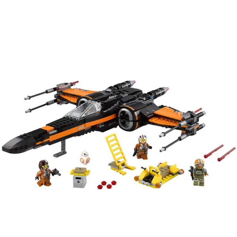 Звездные войны X Wing 05004 Звездные войны первый X Wing Fighter 75102 79211 строительные блоки кирпичи детские игрушки подарки на день рождения