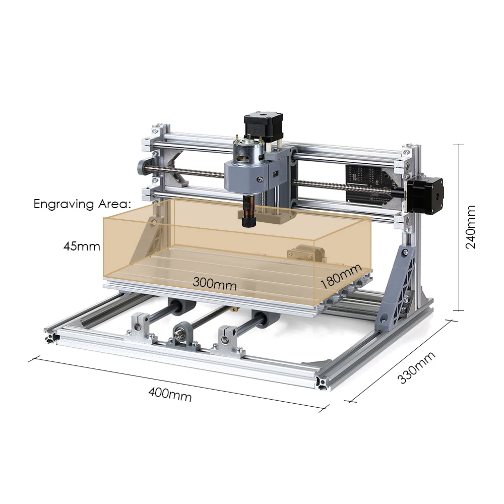 Cnc3018 аппарат для лазерной порезки Diy комплект фрезерного станка с ЧПУ фреза 2-в-1