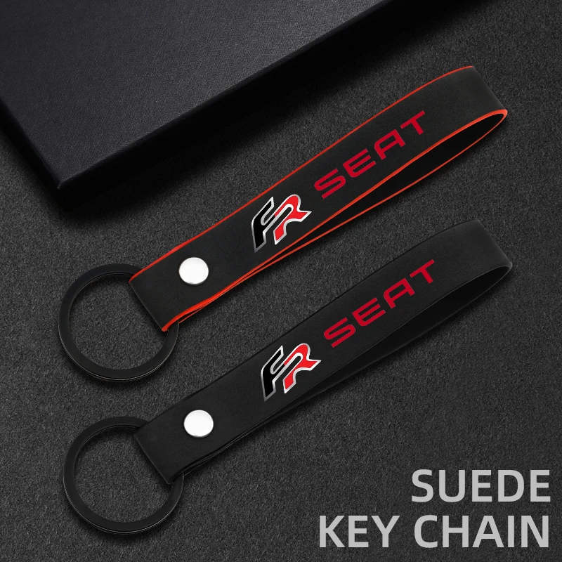 Модный брелок для ключей с мотоциклом и автомобилем из замши Seat cupra FR + Leon Ibiza Altea
