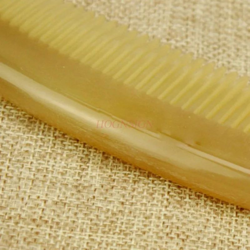 

natural hair Thickening Massage Comb Natural Horn Combs Hair Care Anti Static Holiday Gift To Send Pendant Hairdressing Supplies